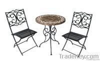 Patio Furniture Sets/3 PC Small Bistro Sets/Mosaic Garden Table