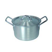 Aluminum satin finish pots