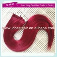 supply 5a cheap 100% red color indian hair remy indian hair