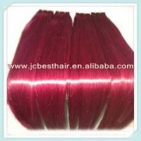 Highest Quality Red Color Virgin Human Brazilian Remy Hair Weave