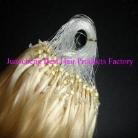 Cheap price100% bazilian virgin human hair #613 micro loop hair extensions