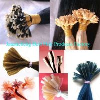 Wholesale top grade nail u tip hair extensions;silky hair weave