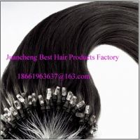 unprocessed good quality virgin intact remy micro loop brazilian hair extensions