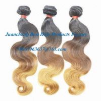 two color virgin brazilian human hair extension body wave ombre hair