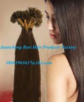 Supply  quality keratin u tip remy virgin pre-bonded hair with cheap factory price