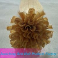 Best selling italian glue 100% virign brazilian human hair extension u tip pre-bonded hair