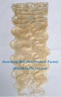 Hot Selling Wholesale Clip Remy Human Hair Clip In Hair Extension