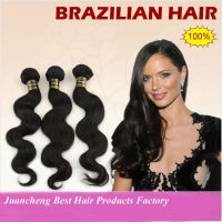 5a virgin remy hand tied  body wave brazilian hair  double weft