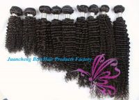 wholesale kinky curl 100% mongolian remy human hair weft