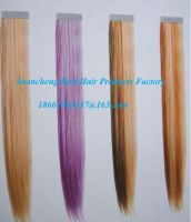 Wholesale cheap excellent quality 100% virgin indian remy human  hair pu weft