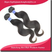 Factory supplier Indian human remy/virgin hair body wave human hair bundles