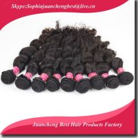 2014 new products natural color malaysian human hair extension loose wave