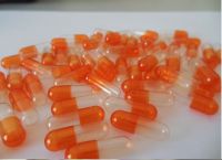 HPMC orange clear vegetarian capsules