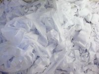 100% white cotton waste