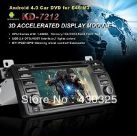 7 inch Car DVD Player for BMW E46 M3 Andriod 4.0.4 Car PC GPS Navigator Radio With 3G Wifi TV IPOD+4GB Map Card