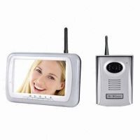 Wireless 2.4GHz Color Video Door Phone Maker, 3 Camera Selectable, 7-inch, 300m Distance,32G SD Card