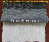 man's suit Brushed viscose fusible Interlining