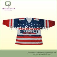 popular 100% polyester hockey jersey