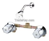 in wall  dual handle bath and shower brass mixer faucet  JY80126