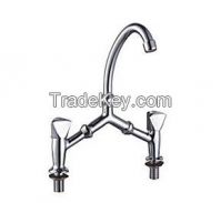 dual handle bridge kitchen mixer faucet sink JY80509
