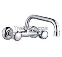 Brass dual handle basin faucet