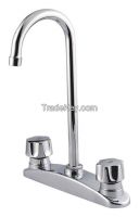 Double handle faucet,Automatic Color Changing Water Stream Faucet Tap