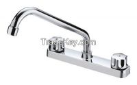 China Sanitary Items,Double handle faucet,Automatic Color Changing Water Stream Faucet Tap