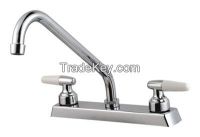 Kitchen faucet,Good manufacture of Double handle faucet