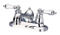 2015 European style double handle brass basin faucet