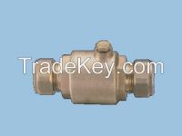 chromed brass check valve