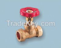 chromed brass gate valve