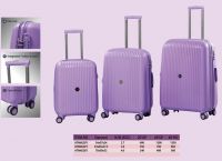 Hot Sale Candy Color Travel PP Zipper Trolley Carry-on Spinner Light Weight Hard Boarding Case with Twin Wheels and TSA Lock