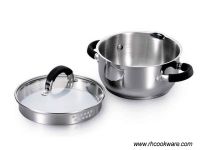 High quality stainless steel silicone Single casserole