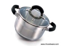 High quality stainless steel silicone Single casserole