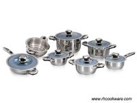 13Pcs stainless steel cookware set;
