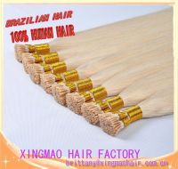Brazilian remy human hair I-tip hair of pre-bonded hair blonde color