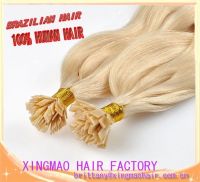 5A grade Malaysian remy hair, pre-bonded hair, flat tip hair