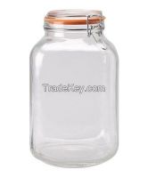 Clip Lid Storage Glass Jar