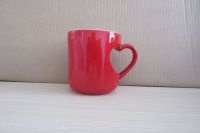 Heart Shaped Ceramic Coffee Mug (WSY897M)