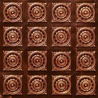   Details about  D128 Antique Copper PVC Faux Tin Ceiling Tiles 24 x 24