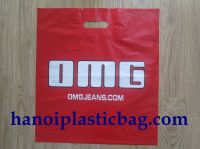 Patch handle plastic bag