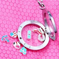 jewelry lockets for floating charms. 0.09 usd/pc charm.