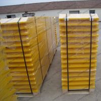 Excellent abrasion resistance UHMWPE plate yellow colored