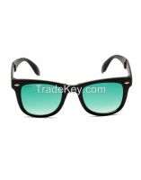 Escobar Black Green Tint Stylish Foldable Sunglass