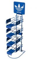 Sports gear shop countertop metal wire cap hat display rack