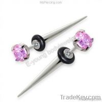 2014 newest surgical stainless steel body jewelry ear taper