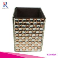 brown zebra crystals beaded pen holder diamonte your desk organizer