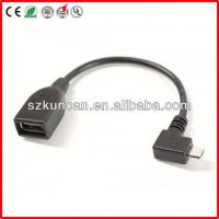 90 degree micro usb cable