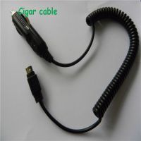 Coil wire cigar lighter cable