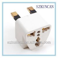 White color CE approval Australia to UK travel adapter